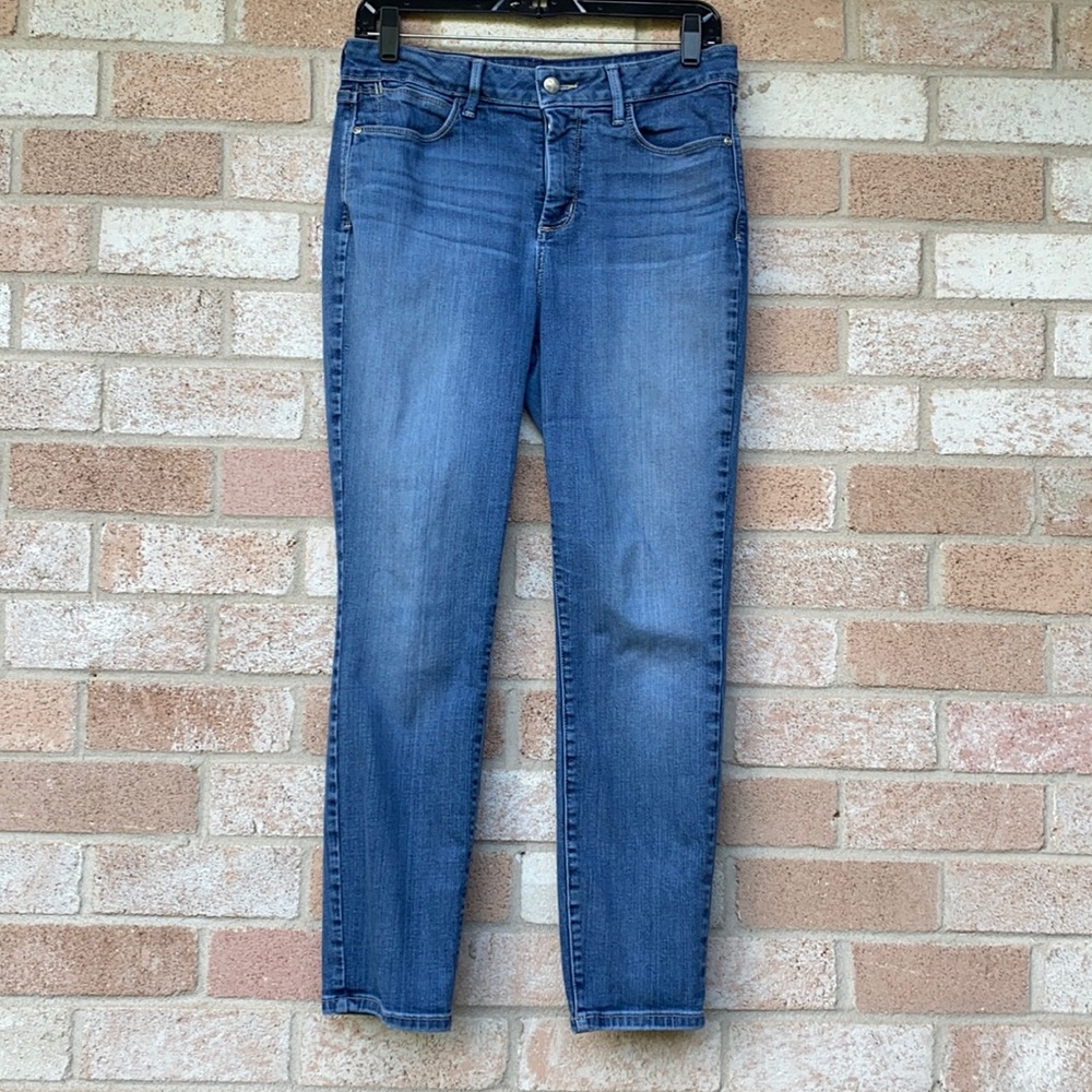 NYDJ Clarissa Ankle Jeans Lift Tuck Med blue. Sz10